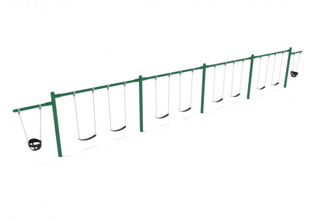 Playground-Equipment-7-8th-Feet-High-Elite-Cantilever-Swing-4-Bays-2-Cantilevers