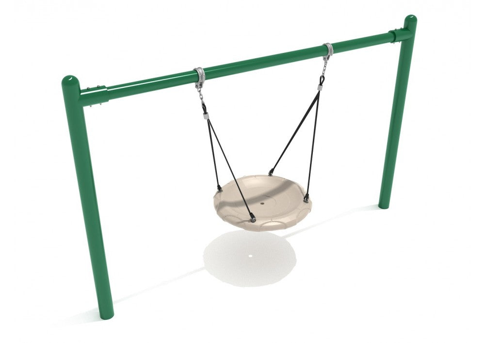 Playground-Equipment-7-Feet-High-Elite-Single-Post-Nest-Swing