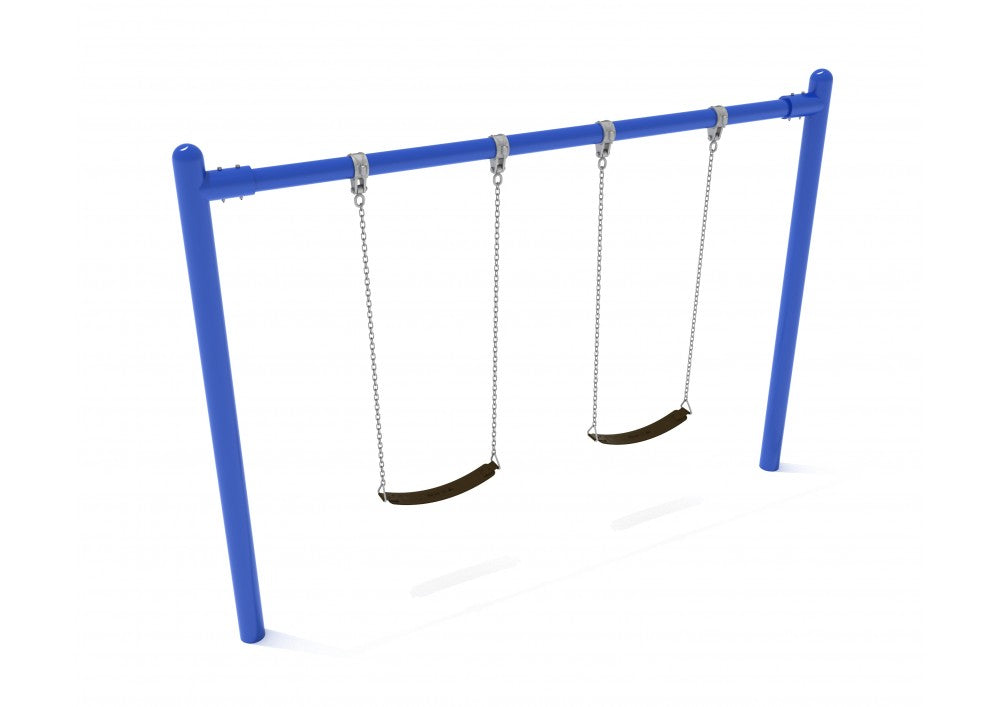 Playground-Equipment-8-Feet-High-Elite-Single-Post-Swing-1-Bay