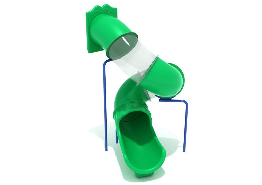 Playground-Equipment-9-Foot-Spiral-Tube-Slide-Slide-and-Mounts-Only