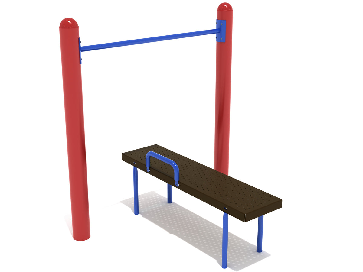 Playground-Equipment-Assisted-Chin-Up-Bar-With-Bench