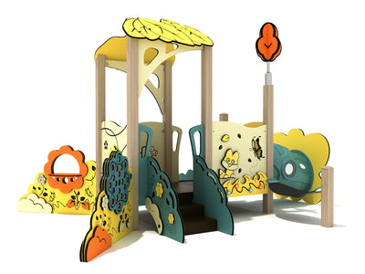 Playground-Equipment-Carolina-Silverbell-Canopy-Mini-Play-Structure-Iron-Guard-Front