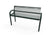 Playground-Equipment-Commercial-Amenities-Diamond-Pattern-MOD-Bench-W-Back-Black