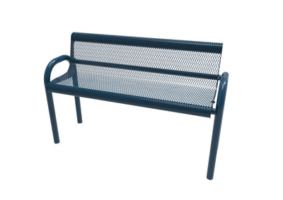 Playground-Equipment-Commercial-Amenities-Diamond-Pattern-MOD-Bench-W-Back-Blue