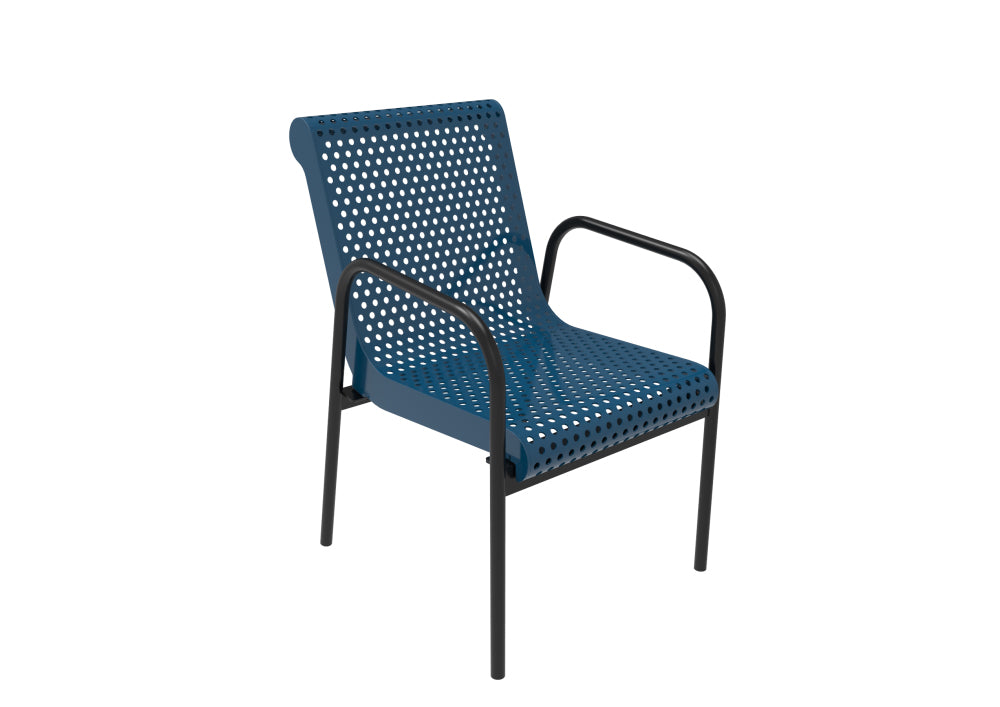 Playground-Equipment-Commercial-Amenities-Perforated-Steel-Stacking-Chair