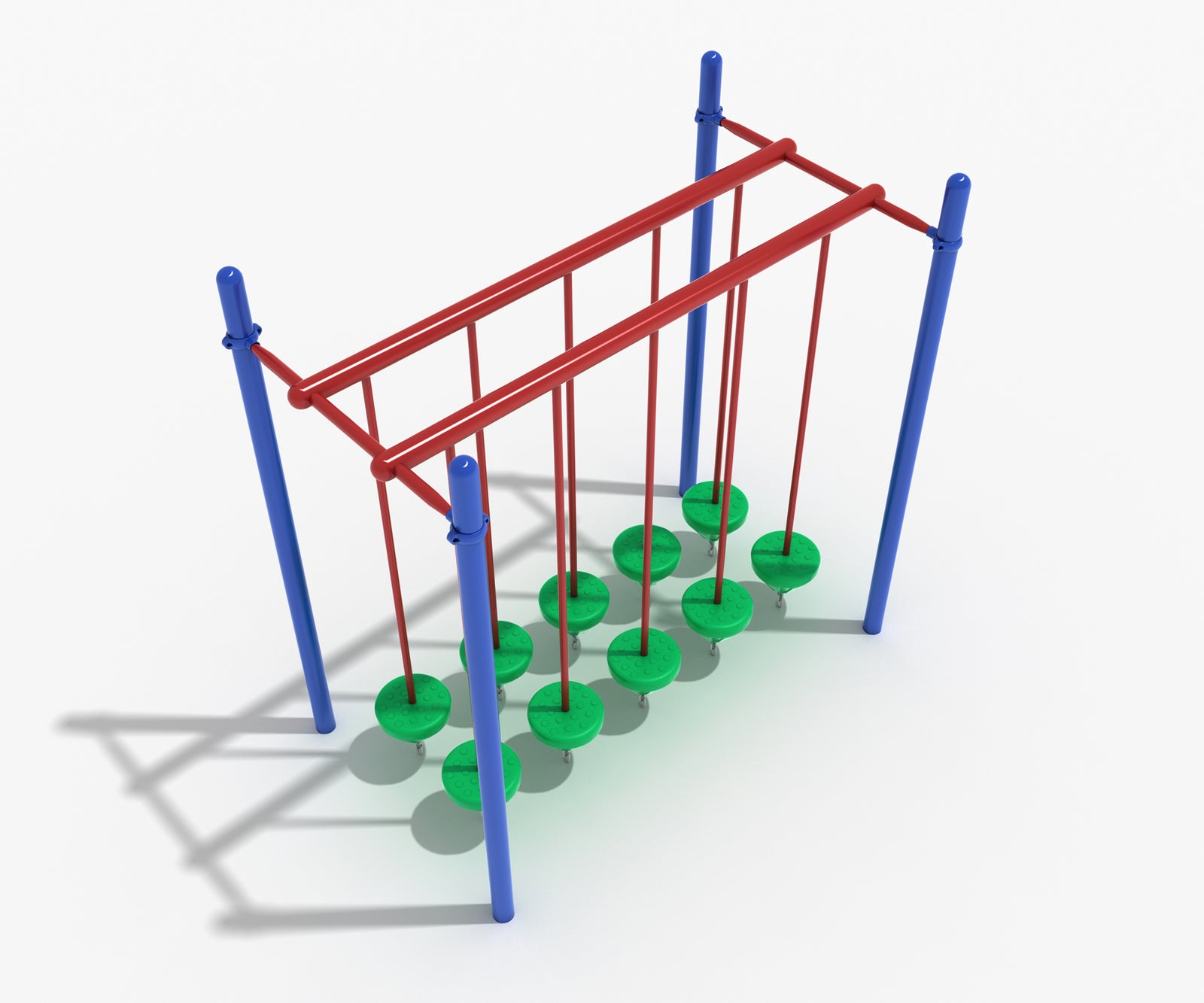 Playground-Equipment-Commercial-Double-Row-Pebble-Bridge