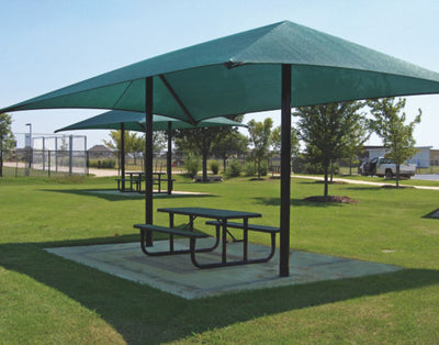 Playground-Equipment-Commercial-Shading-Rectangle-Dual-Column-FabricShade-Green-Side