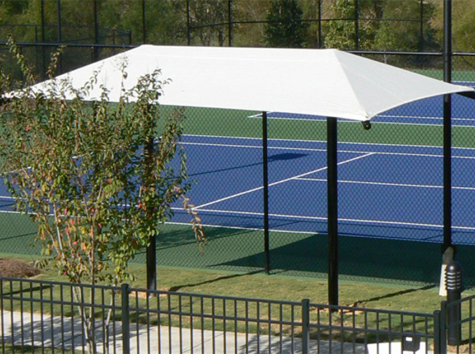 Playground-Equipment-Commercial-Shading-Rectangle-Dual-Column-FabricShade-White