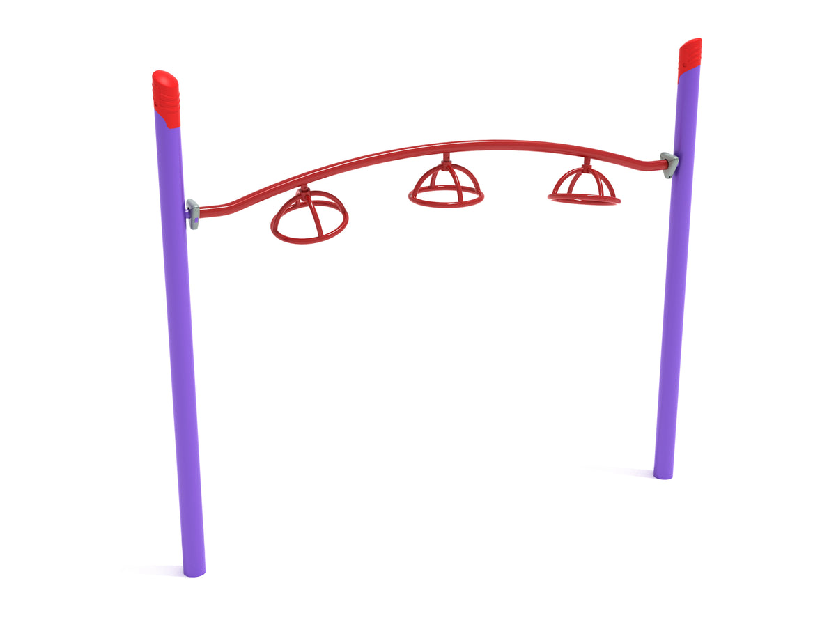 Playground-Equipment-Commercial-Single-Post-3-Wheel-Overhead-Spinner