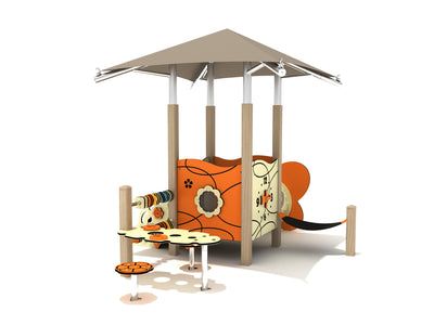 Playground-Equipment-Eastern-Redbud-Canopy-Mini-Play-Structure-Iron-Guard-Back