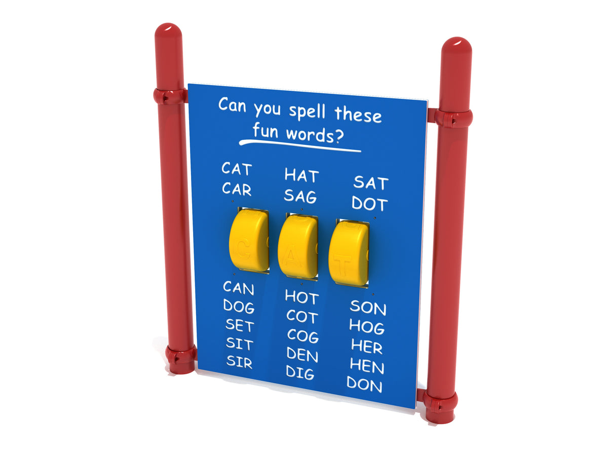 Playground-Equipment-Free-Standing-Spelling-Panel-With-Posts