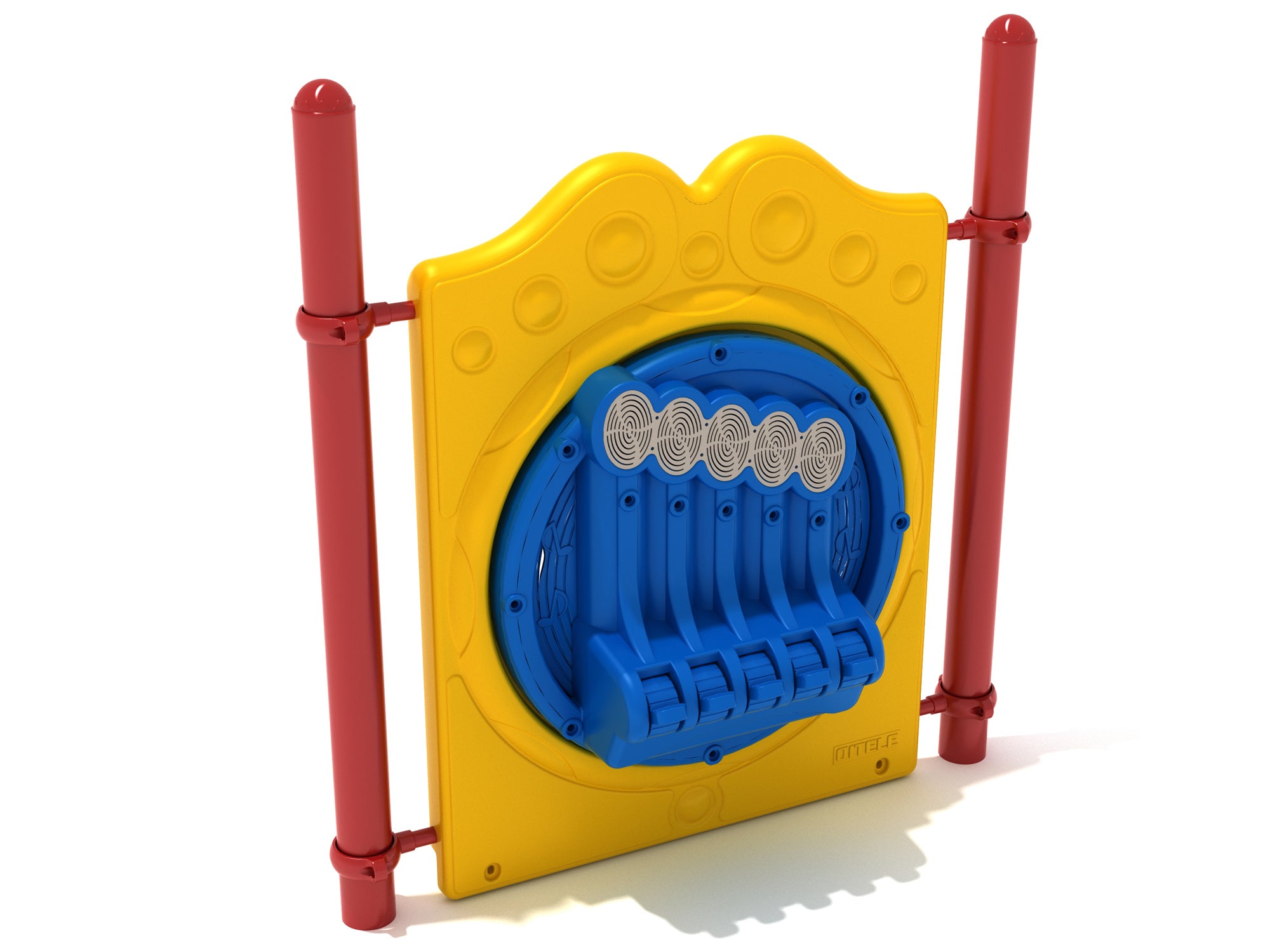 Playground-Equipment-Freestanding-Chime-Panel-with-Posts-Front