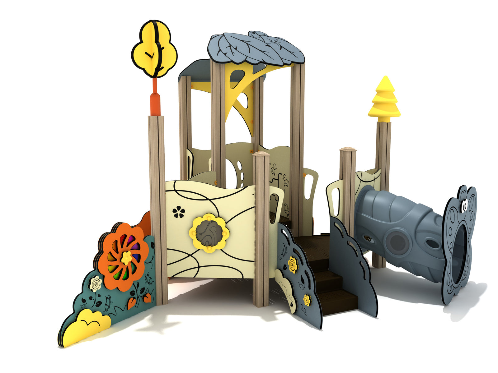 Playground-Equipment-Gardenia-Canopy-Mini-Play-Structure-Steel-Guard-Back