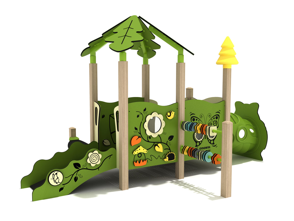 Playground-Equipment-Heather-Canopy-Mini-Play-Structure-Steel-Guard-Front