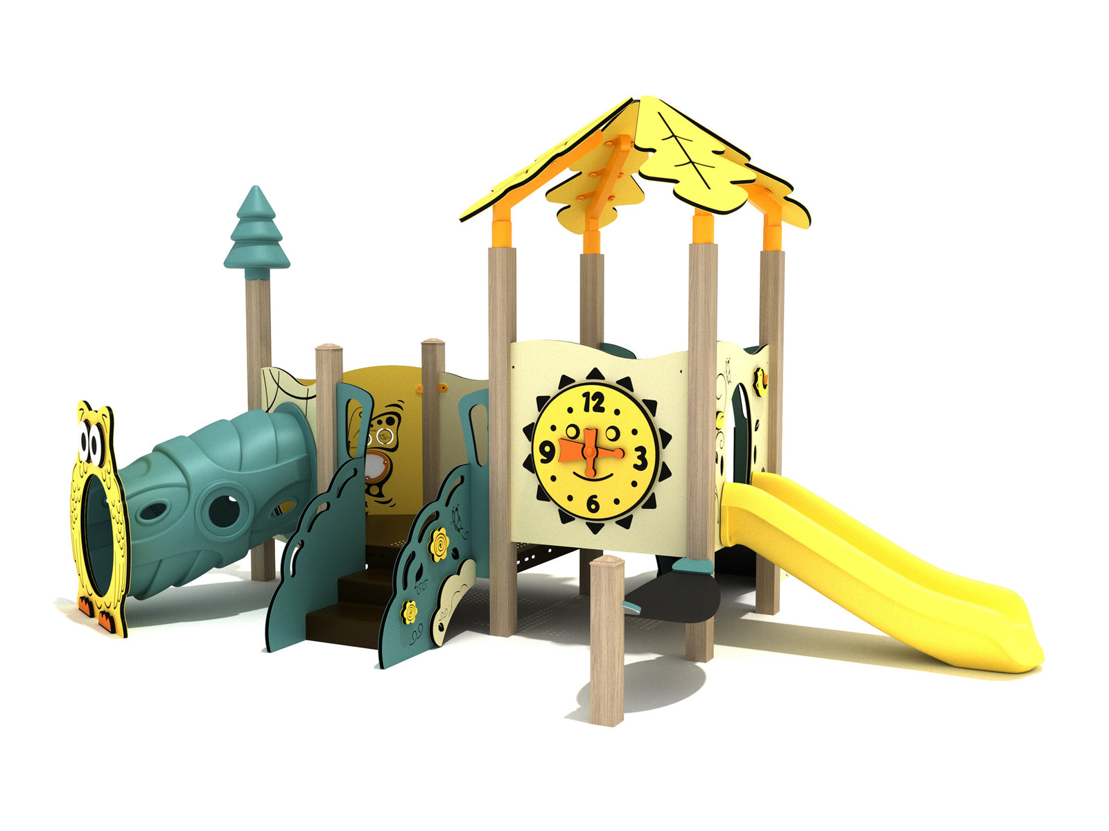 Playground-Equipment-Hibiscus-Canopy-Mini-Play-Structure-Steel-Guard-Front