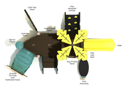 Playground-Equipment-Hibiscus-Canopy-Mini-Play-Structure-Steel-Guard-Top-Info