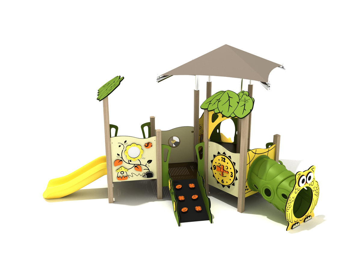 Playground-Equipment-HollyCanopy-Mini-Play-Structure-Iron-Guard-Front
