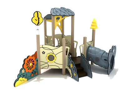 Playground-Equipment-Japanese-Snowbell-Canopy-Mini-Play-Structure-Iron-Guard-Front
