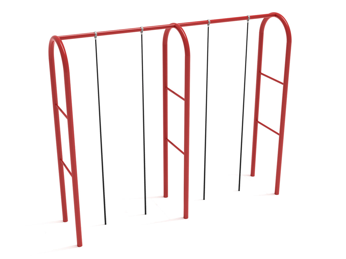 Playground-Equipment-Quadruple-Rope-Climber-With-Arch-Posts-Front