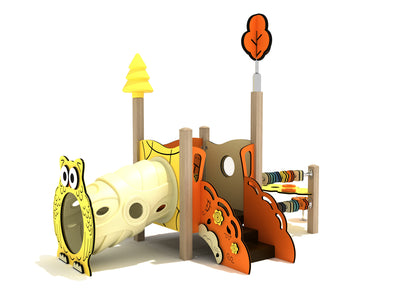Playground-Equipment-Siberian-Cypress-Canopy-Mini-Play-Structure-Iron-Guard-Front