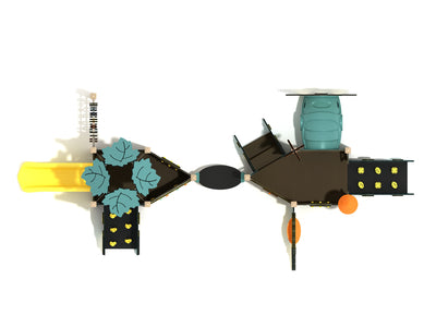 Playground-Equipment-Star-Anise-Canopy-Mini-Play-Structure-Steel-Guard-Top