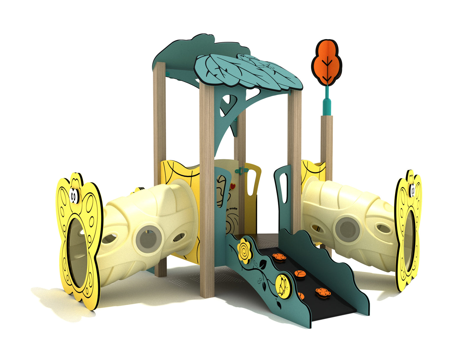 Playground-Equipment-Star-Magnolia-Canopy-Mini-Play-Structure-Steel-Guard-Front