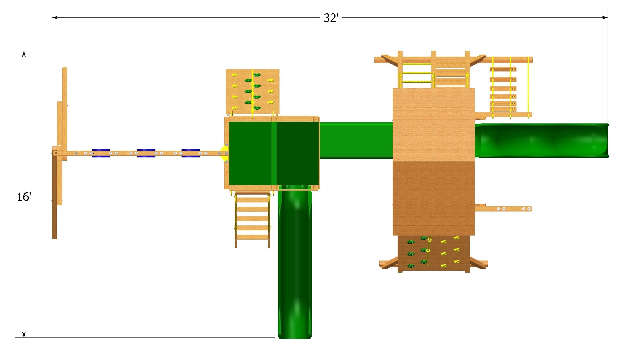 Playground One Original Double Zinger - NJ Swingsets & Playgrounds