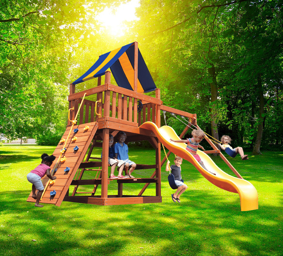 Playground-One-Original-Fort-w-2-Position-Swing-Beam-New