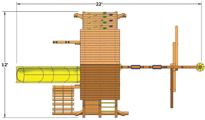 Playground-One-Original-Playcenter-Combo-2-w-Wood-Roof-Info