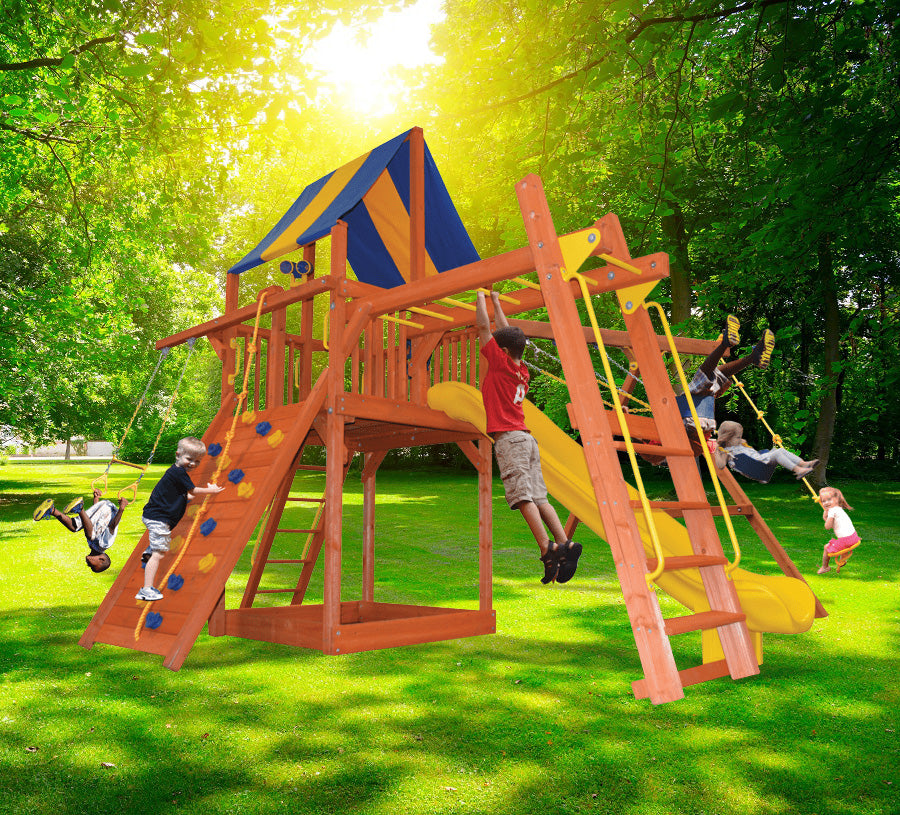 Playground One Turbo Deluxe Fort Combo 3 - NJ Swingsets & Playgrounds