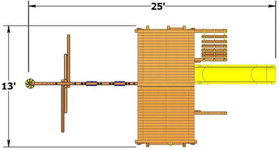 Playground-One-Turbo-Deluxe-Playcenter-Combo-2-w-Wood-Roof-Info