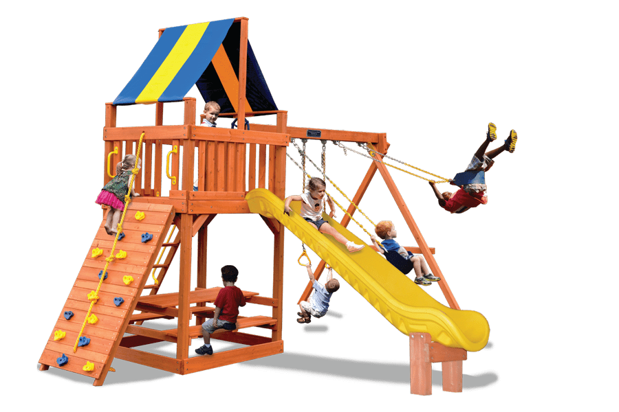 Playground One Turbo Original Fort Combo 2 - NJ Swingsets Playground One Turbo Original Fort Combo 2 - NJ Swingsets