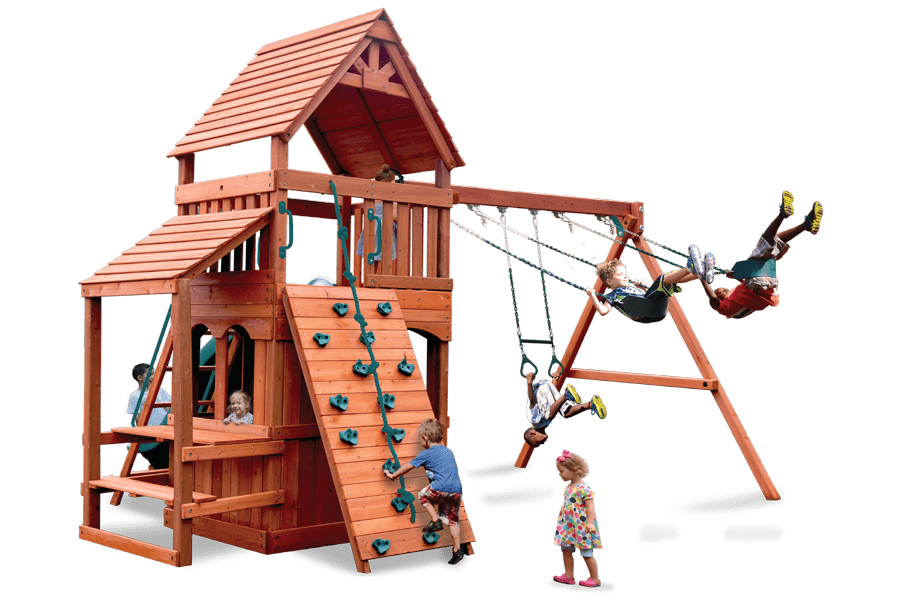 Playground One Turbo Original Fort Hangout - NJ Swingsets Playground One Turbo Original Fort Hangout - NJ Swingsets