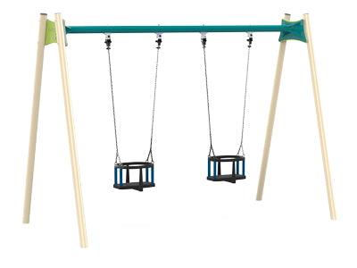 Psagot-Commercial-Playgrounds-Classic-Standard-Swing-2B-Build-Side-Left