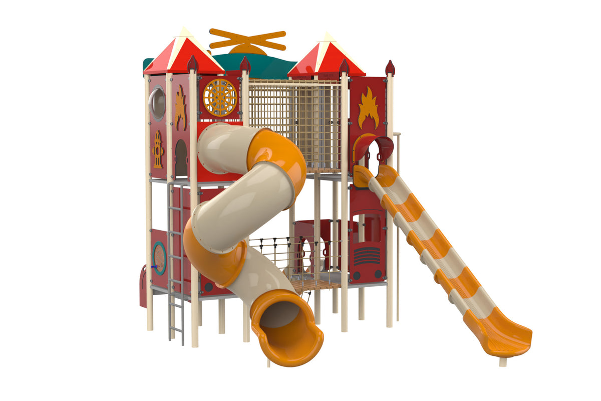 Psagot-Commercial-Playgrounds-Fire-Station-Side-Left