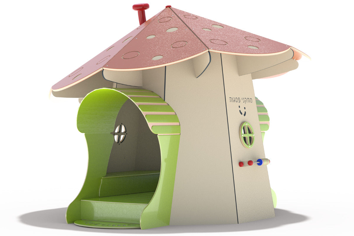 Psagot-Commercial-Playgrounds-Mushroom-House-Side-Right