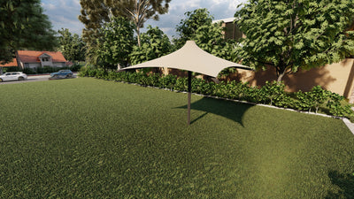 Superior Shade single-post square waterproof umbrella shade