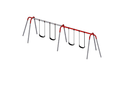 Sports-Play-8FT-H-Heavy-Duty-Modern-Tripod-Swing-4-Seats