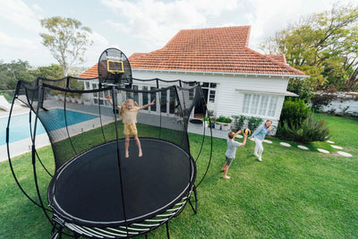 Springfree-10ft-Medium-Round-Trampoline-Top-W-Kid