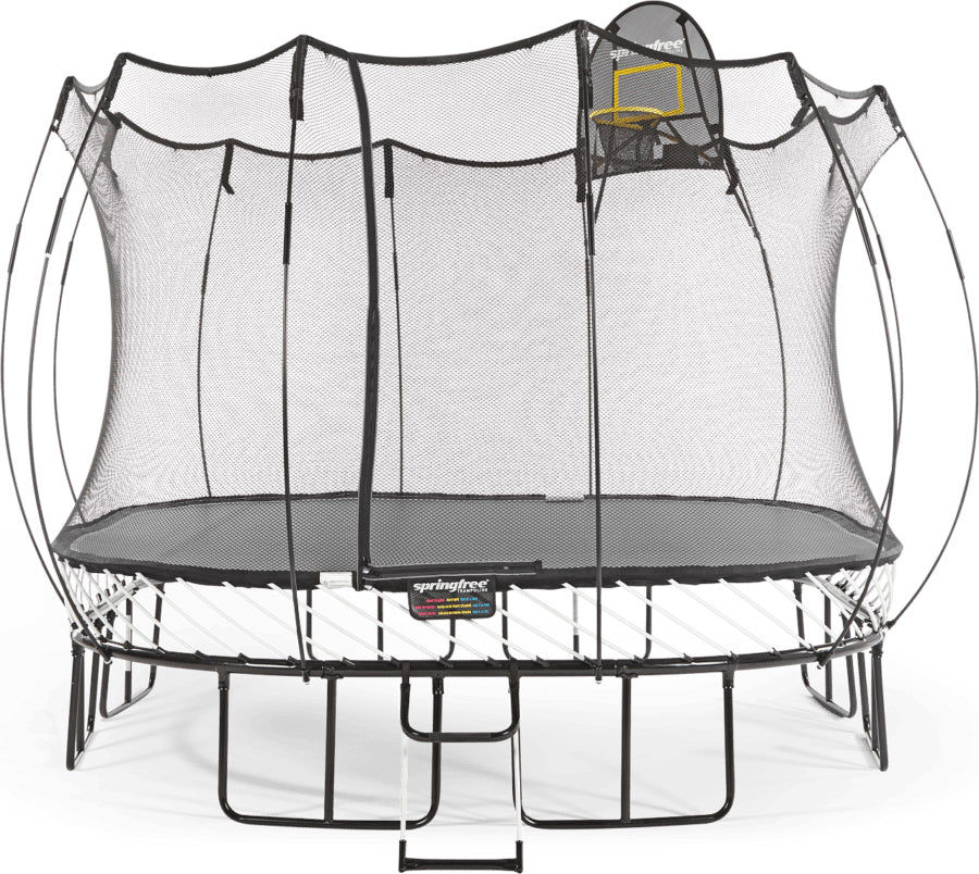 Springfree-11ft-x-11ft-Large-Square-Trampoline-Front-W-Hoop