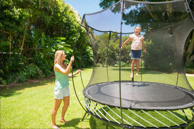 Springfree-8ft-Compact-Round-Trampoline-Parent-and-Kid