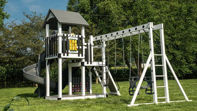Treasure Cove Vinyl Swing Set - King Swings