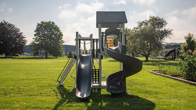 Treasure Cove Vinyl Swing Set - King Swings