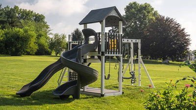 Treasure Cove Vinyl Swing Set - King Swings