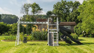Treasure Cove Vinyl Swing Set - King Swings
