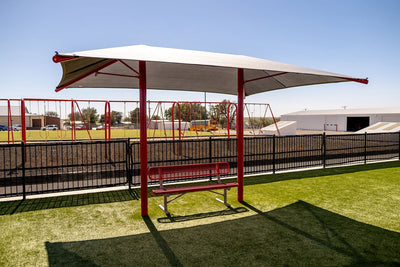 Superior Shade rectangular dual-column umbrella shade