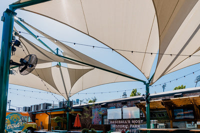 Superior Shade square sand dollar sail shade
