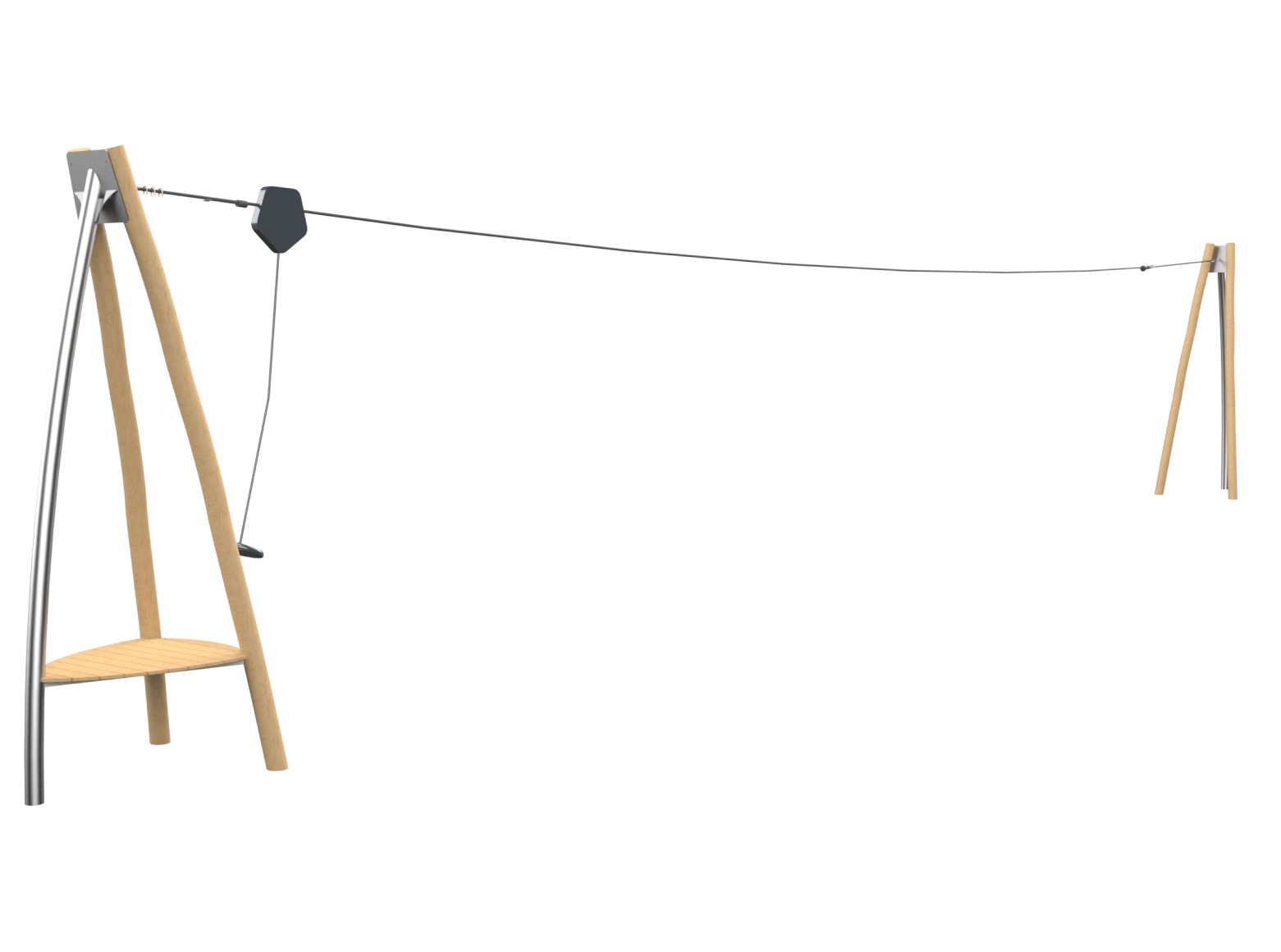 Psagot Playgrounds Zipline - Robina - commercial playground equipment