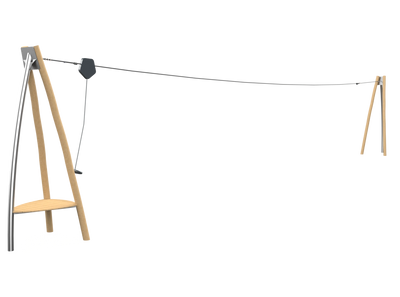 Psagot Playgrounds Zipline - Robina - commercial playground equipment