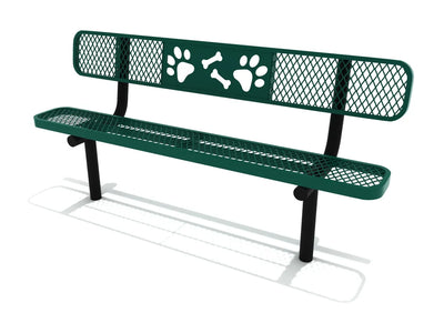 Playground Equipment 6 ft Dog Park Bench
